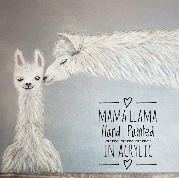 Other - SOLD Mama Llama Hand Painted Original on 20x16